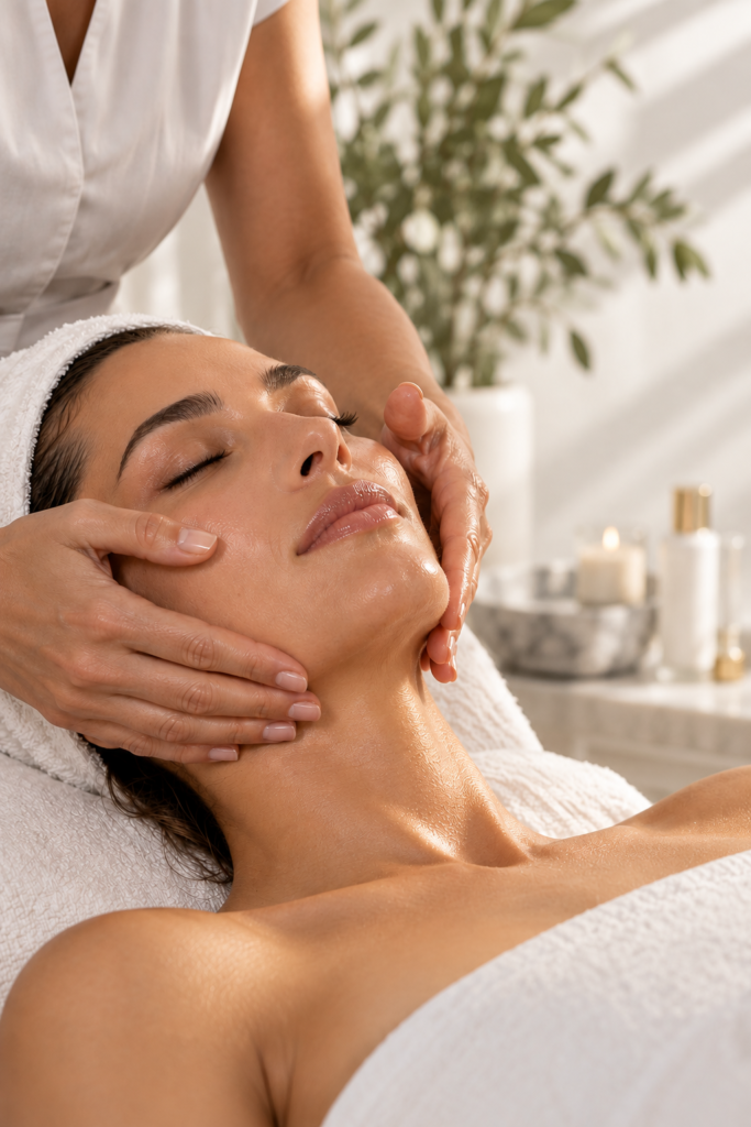 Advanced facial and sculptural facial massage at Skin Ritualist in Fort Lauderdale, Florida